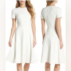 EUC Gal Meets Glam Pearl Trimmed Midi Dress